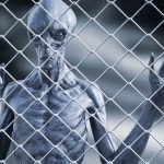 2_PROD-3D-rendering-of-an-alien-creature-captive-behind-a-fence